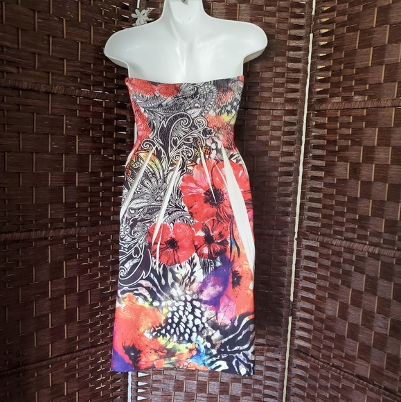 JJ Authentic  Strapless flower dress - Picture 2 of 5